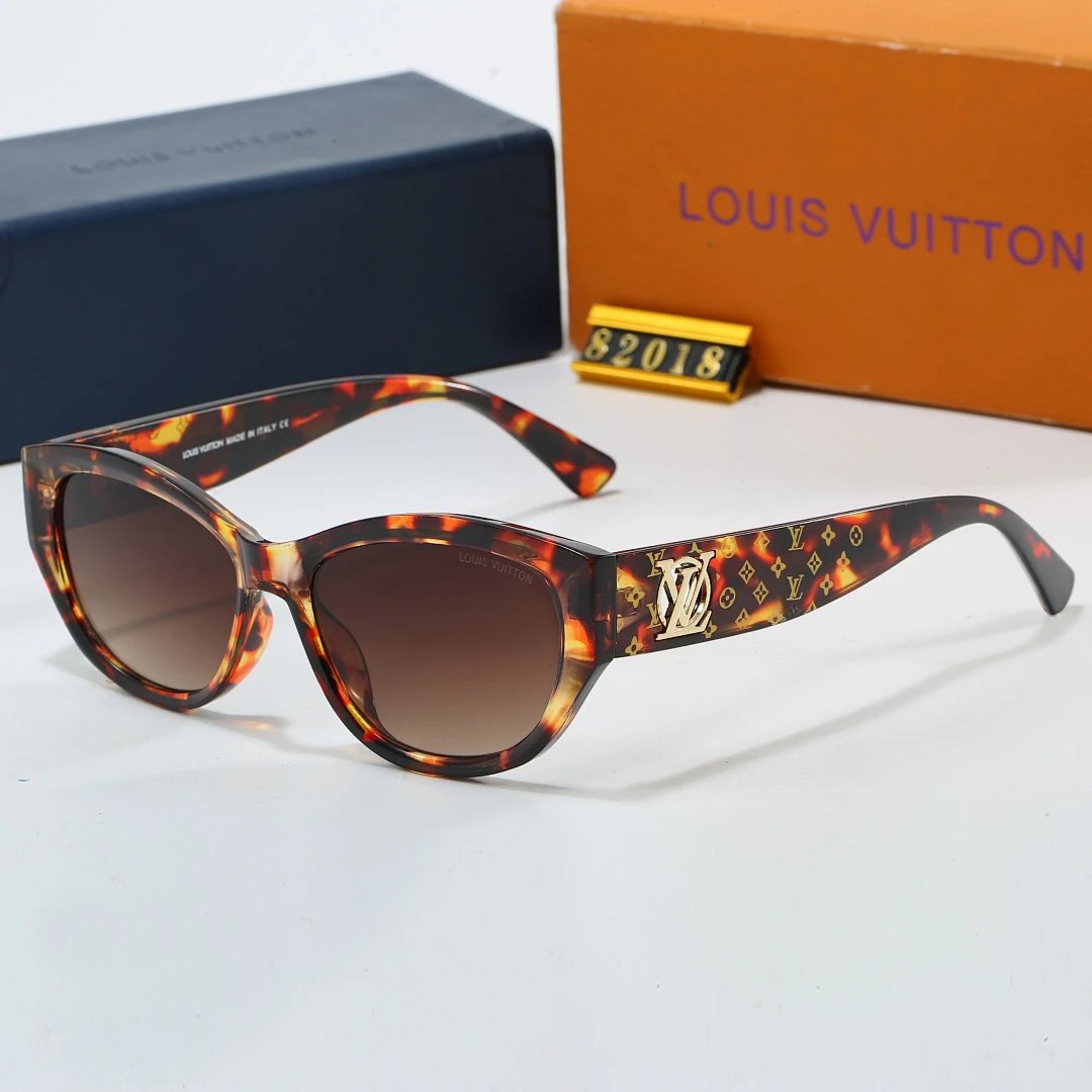 Louis Vuitton Tinted Lens Square Sunglasses, Polished Frame Style 09