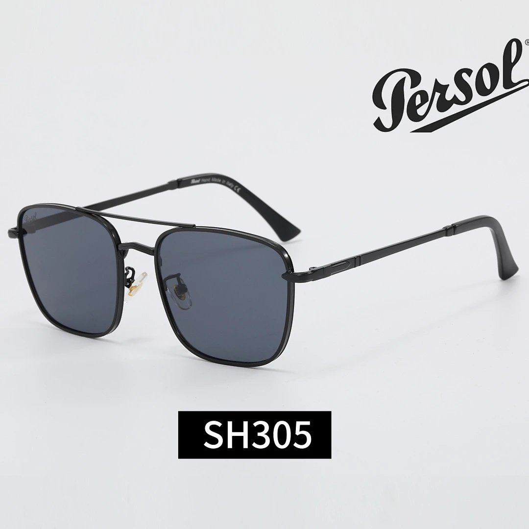 Persol Gray Tinted Lens Classic Sunglasses, Everyday Frame Style 02