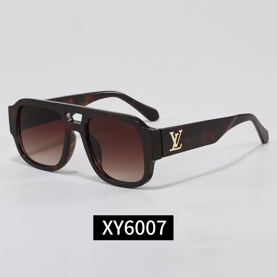 Louis Vuitton Black Tinted Lens Square Sunglasses, Polished Frame Style 16