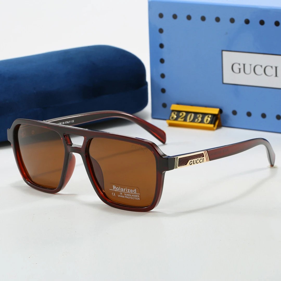 Gucci Tinted Lens Designer Sunglasses, Polished Frame Style 03