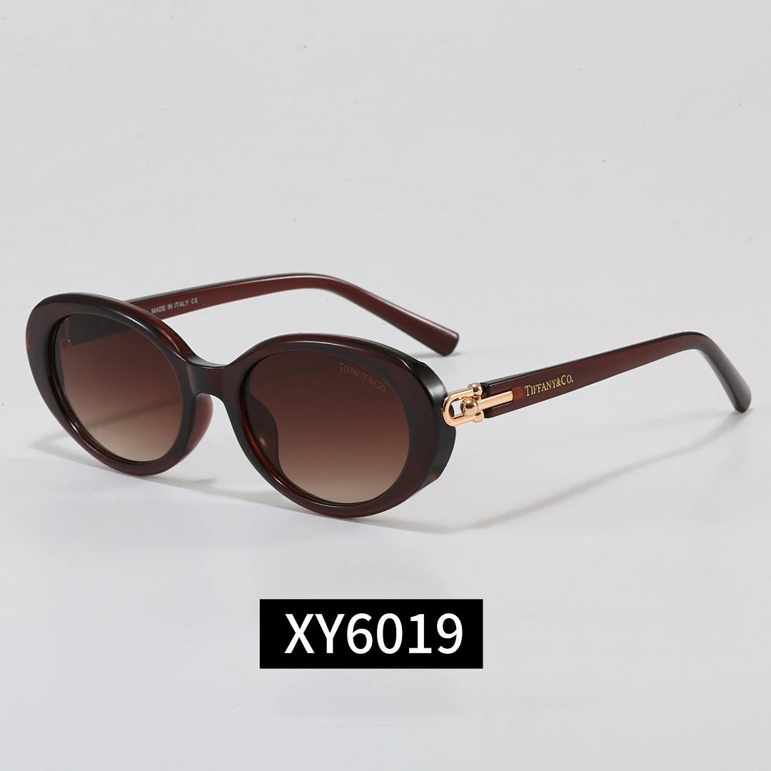 TIFFANY Black Tinted Gradient Lens Sunglasses, Elegant Frame Style 04