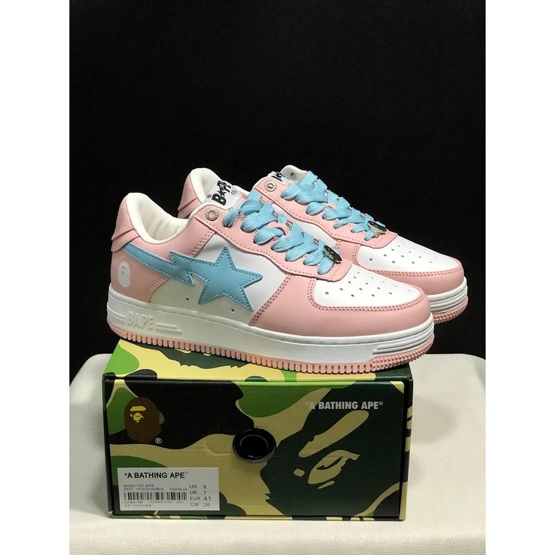 BAPE STA Low Top Sneakers low-top Red Teal - Style 9