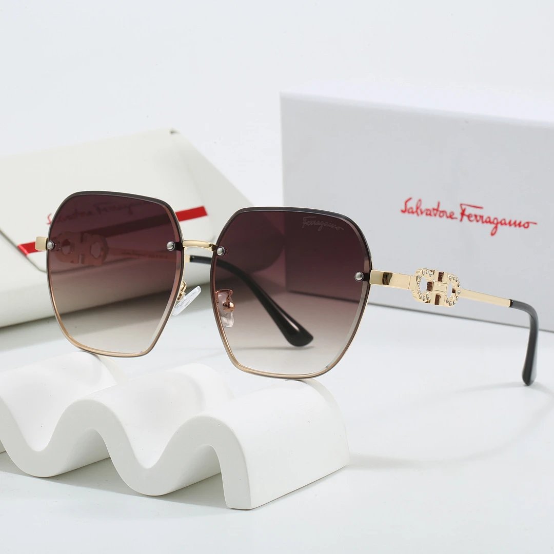 Montblanc Tinted Lens Square Sunglasses, Polished Frame Style 05