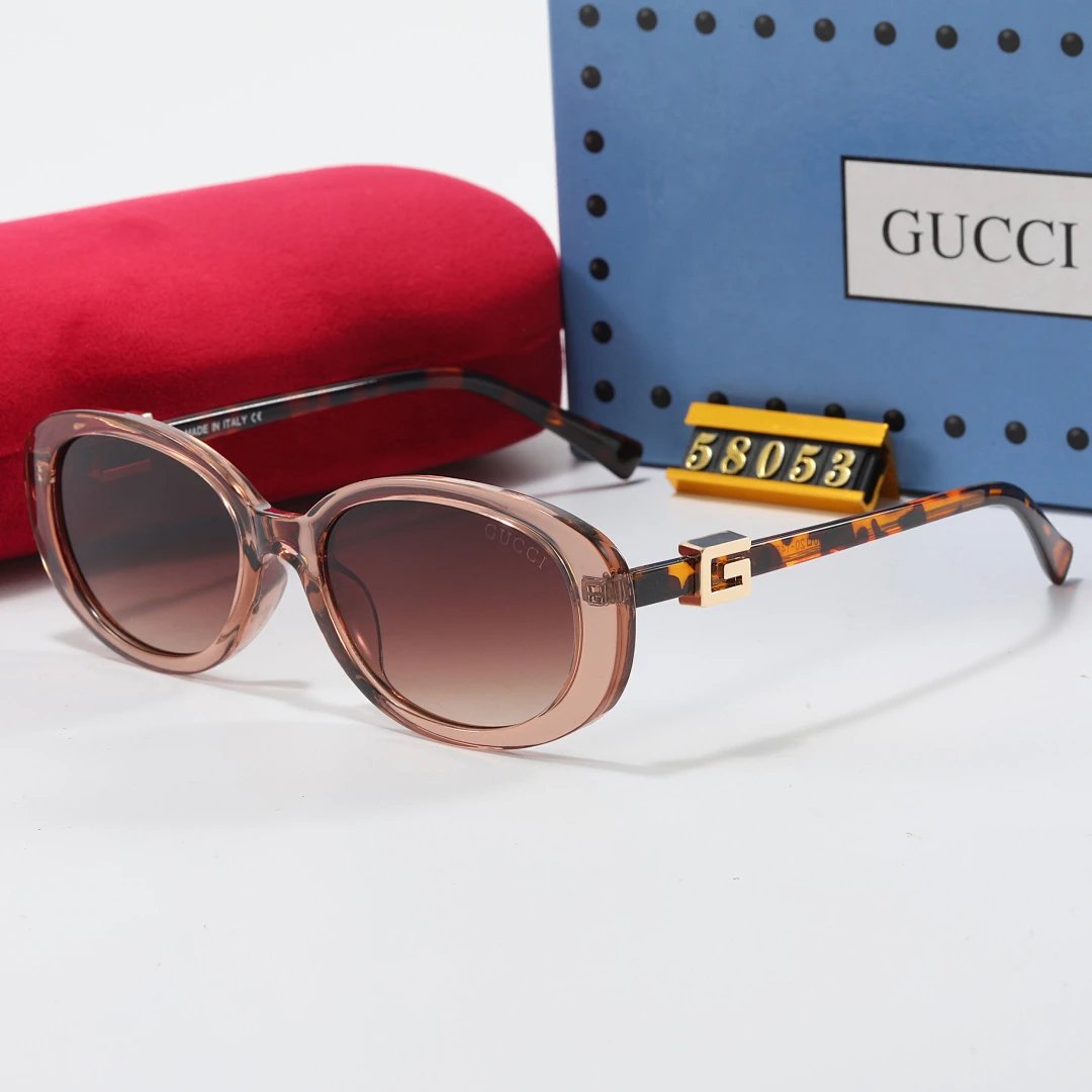 Gucci Tinted Lens Designer Sunglasses, Polished Frame Style 02