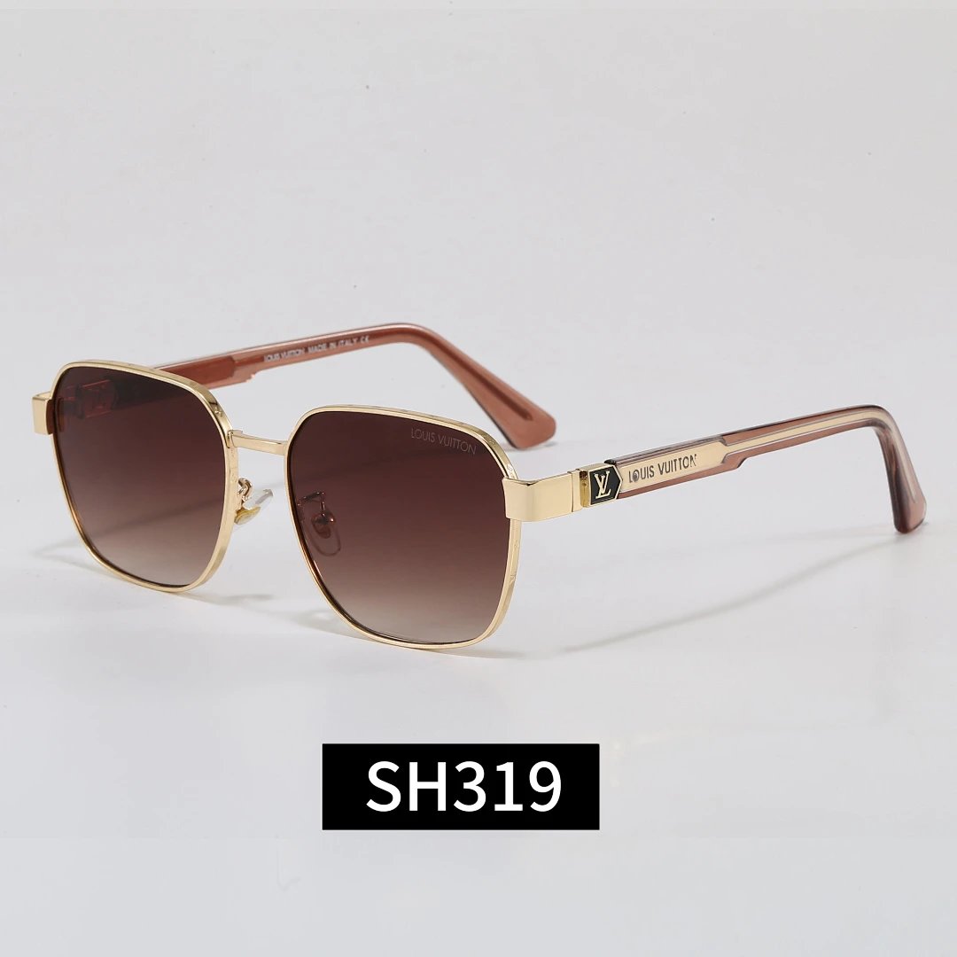 Louis Vuitton Tinted Lens Square Sunglasses, Polished Frame Style 30