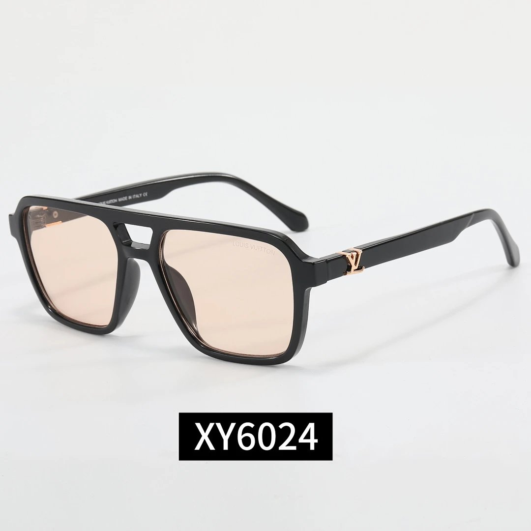 Louis Vuitton Black Tinted Lens Square Sunglasses, Polished Frame Style 13