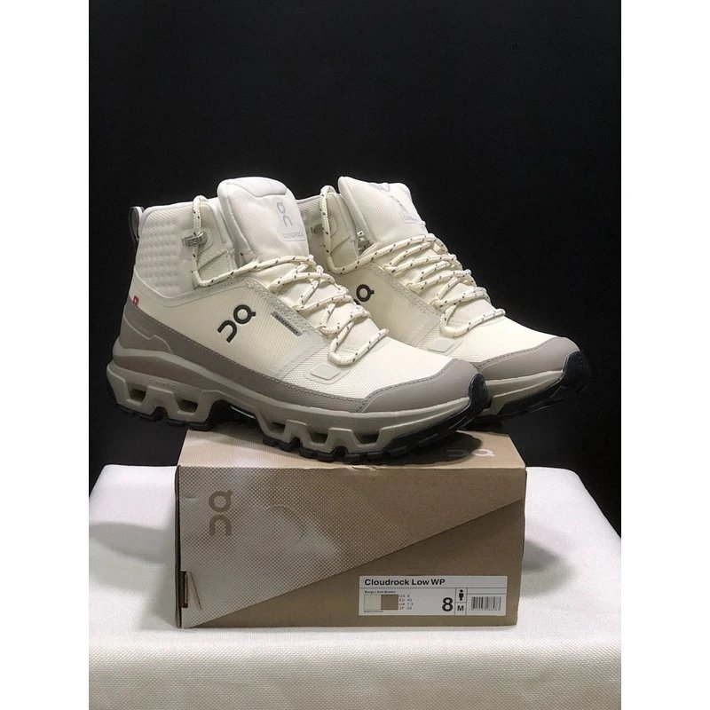 On Cloudrock Low WP White Grey - Style 17