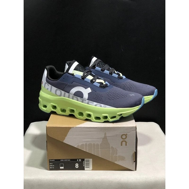 On Cloudmonster 1 Men's Cushioned Everyday Shoe Black Gray - Style 08