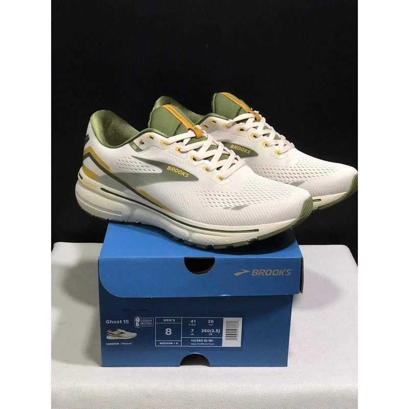 Brooks Ghost 15 Running Shoes Green - Style 9