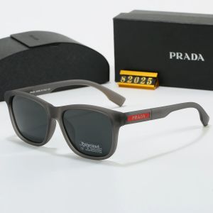 Prada Black Tinted Lens Square Sunglasses, Polished Frame Style 20