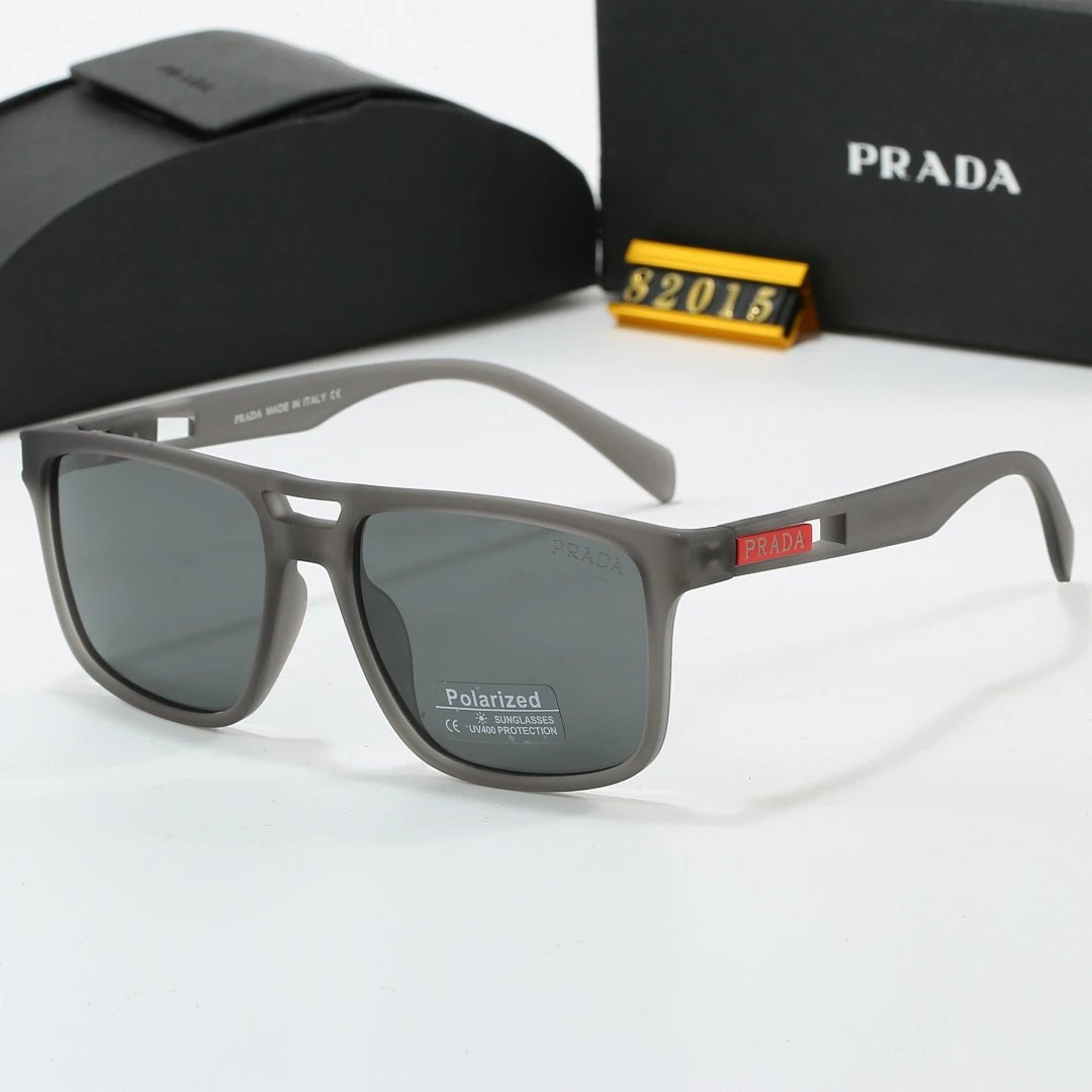 Prada Black Tinted Lens Designer Sunglasses, Polished Frame Style 03