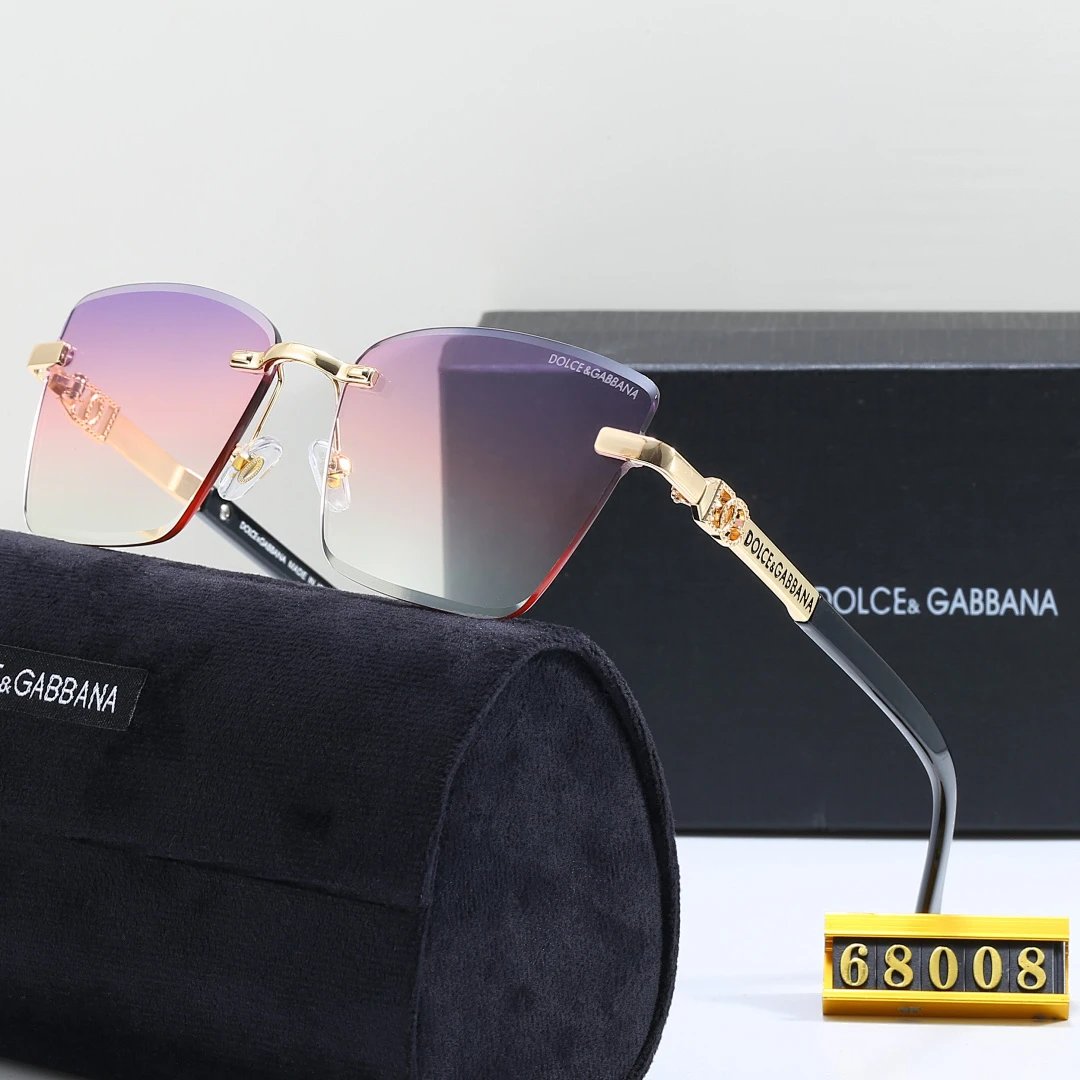 Dolce & Gabbana Black Tinted Lens Square Sunglasses, Polished Frame Style 01