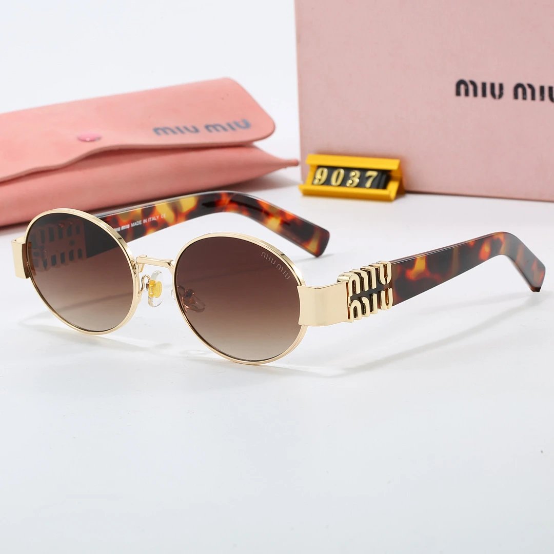 Miu Miu Black Tinted Lens Designer Sunglasses, Polished Frame Style 04
