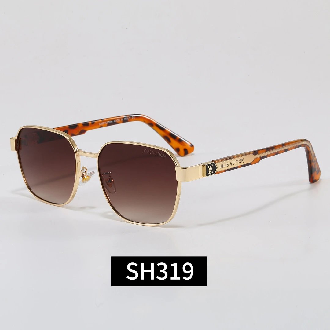 Louis Vuitton Tinted Lens Square Sunglasses, Polished Frame Style 34