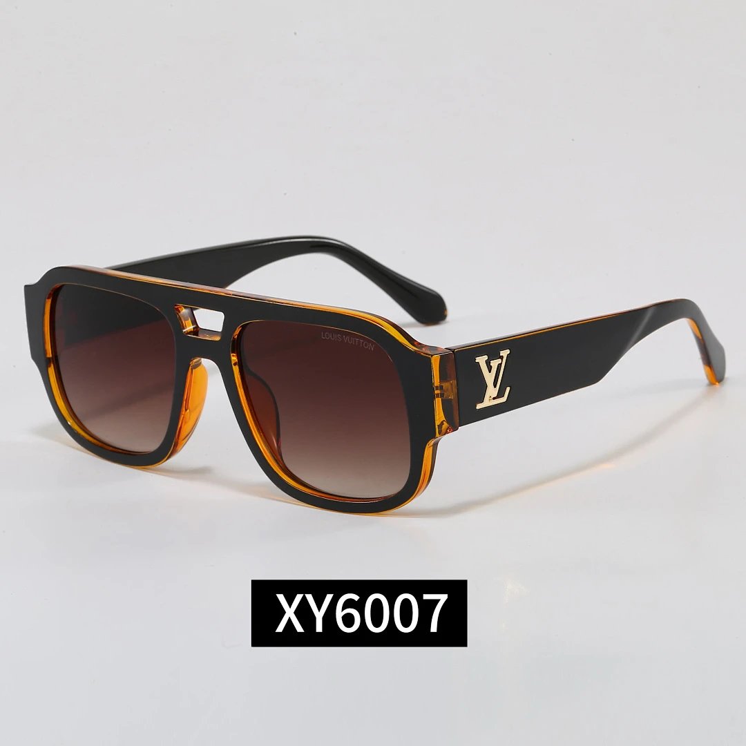 Louis Vuitton Tinted Lens Square Sunglasses, Polished Frame Style 15
