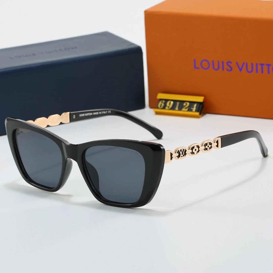 Louis Vuitton Tinted Lens Square Sunglasses, Polished Frame Style 21