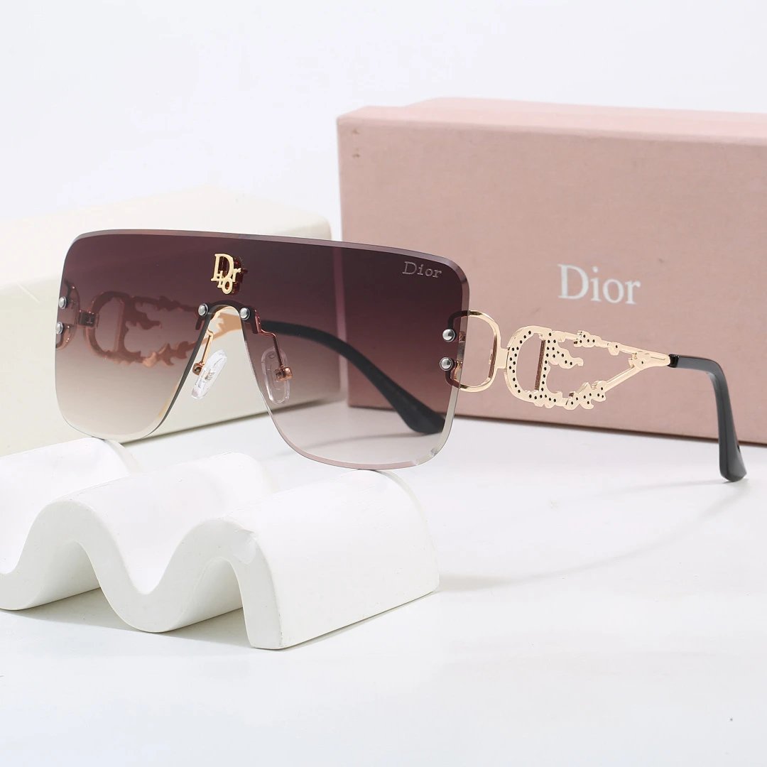 Dior Tinted Lens Square Sunglasses, Polished Frame Style 08