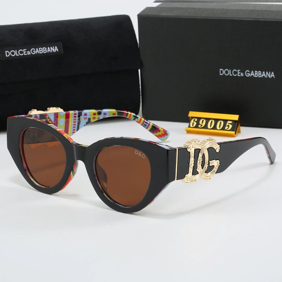 Dolce & Gabbana Black Tinted Lens Square Sunglasses, Polished Frame Style 03