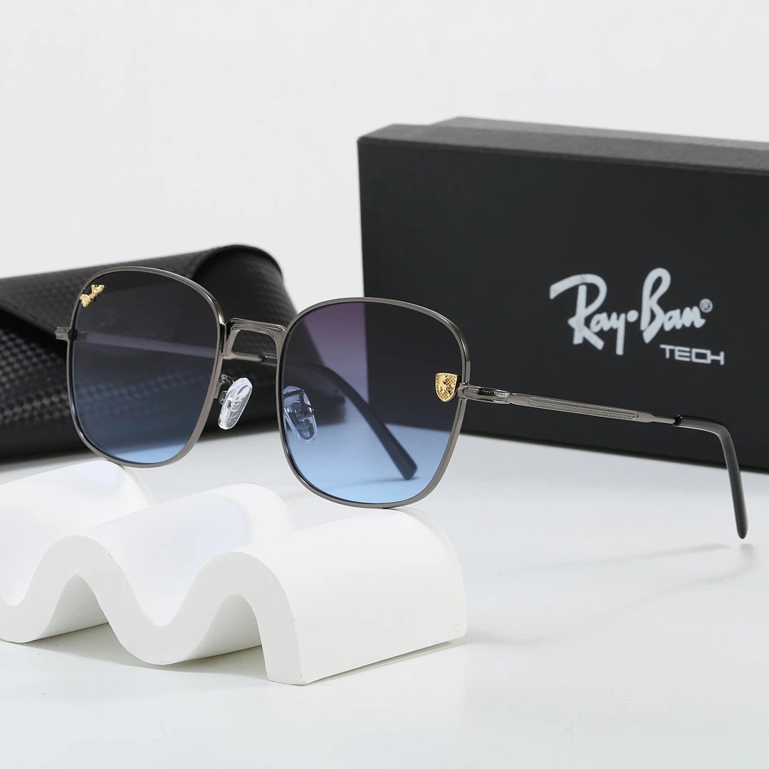 Ray-Ban Black Tinted Lens Metal Frame Sunglasses, Classic Style 07