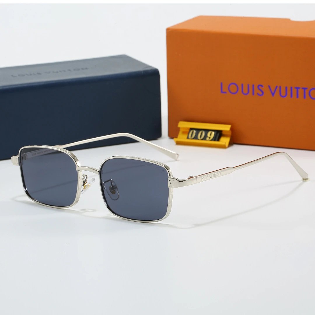 Louis Vuitton Tinted Lens Square Sunglasses, Polished Frame Style 07