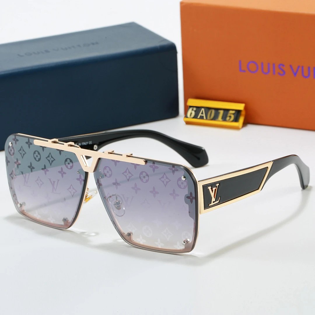 Louis Vuitton Tinted Lens Designer Sunglasses, Polished Frame Style 03