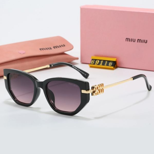 Miu Miu Tinted Lens Square Sunglasses, Polished Frame Style 24