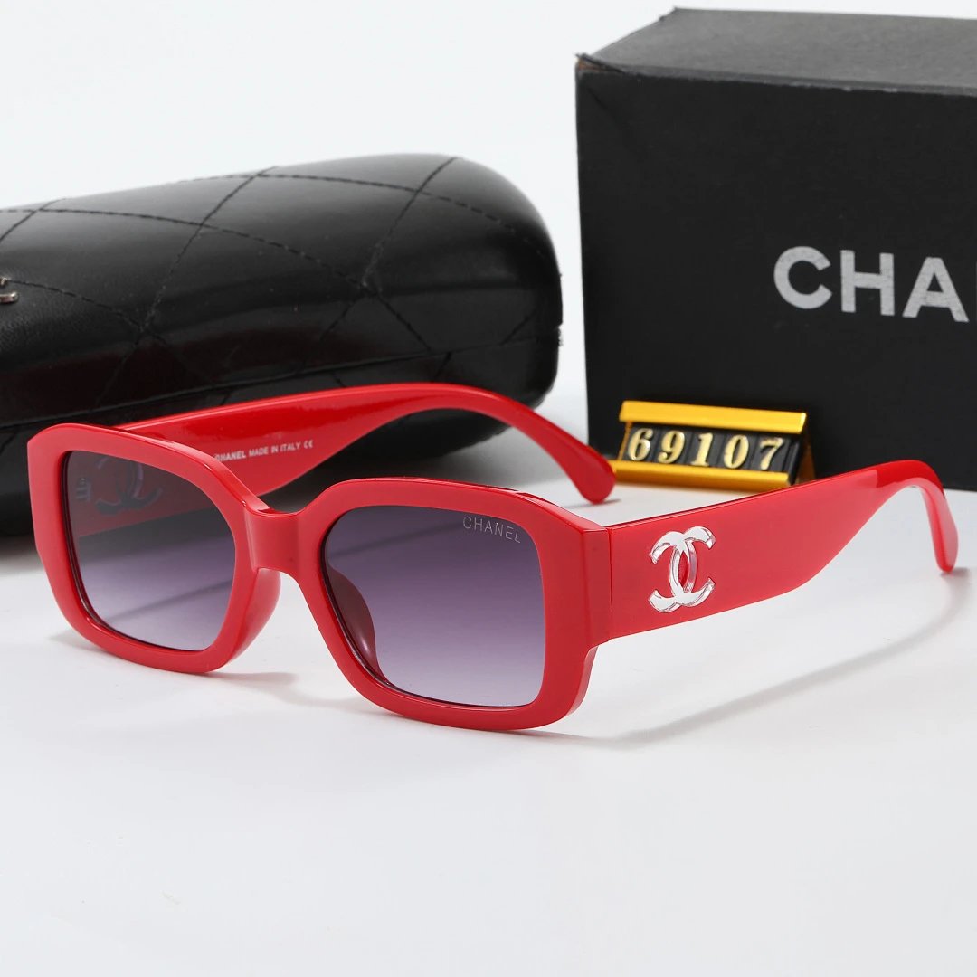Chanel Tinted Lens Square Sunglasses, Polished Frame Style 11