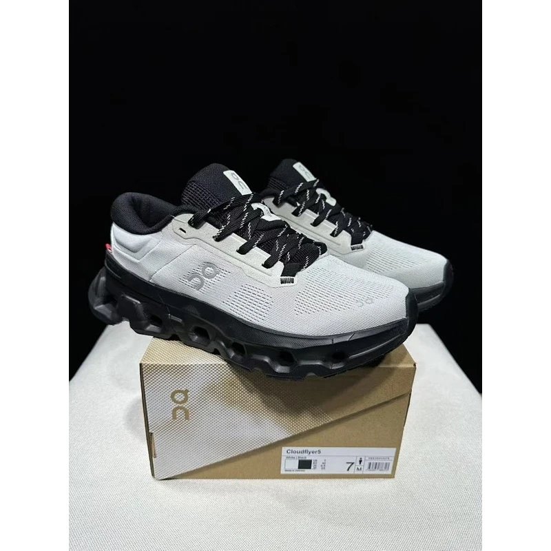 On Cloudflyer 5 White Grey - Style 4