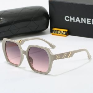 Chanel Black Tinted Lens Square Sunglasses, Polished Frame Style 22