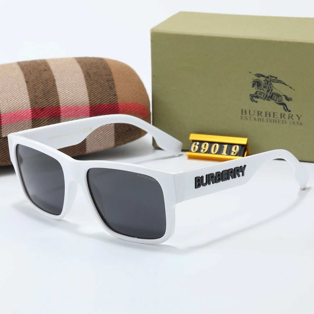 Burberry Tinted Lens Square Sunglasses, Polished Frame Style 11