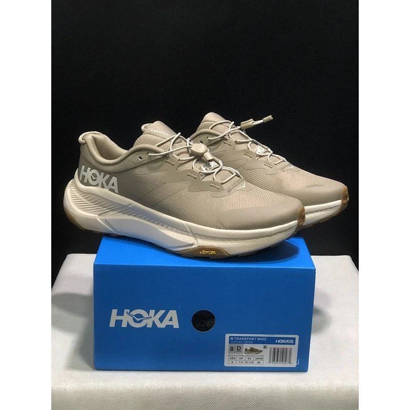 HOKA ONE ONE Transport Running Shoes low-top Beige Grey - Style 12