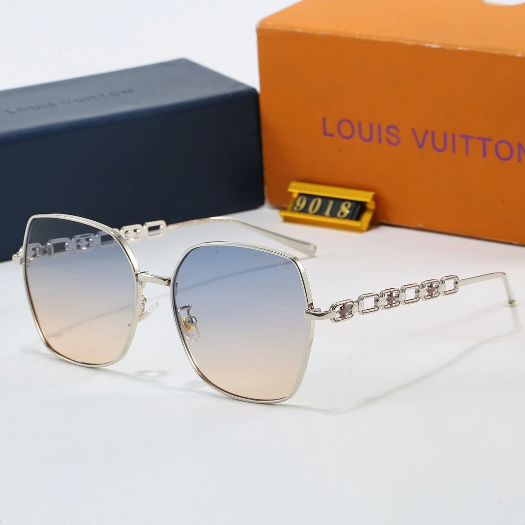 Louis Vuitton Black Tinted Lens Square Sunglasses, Polished Frame Style 03