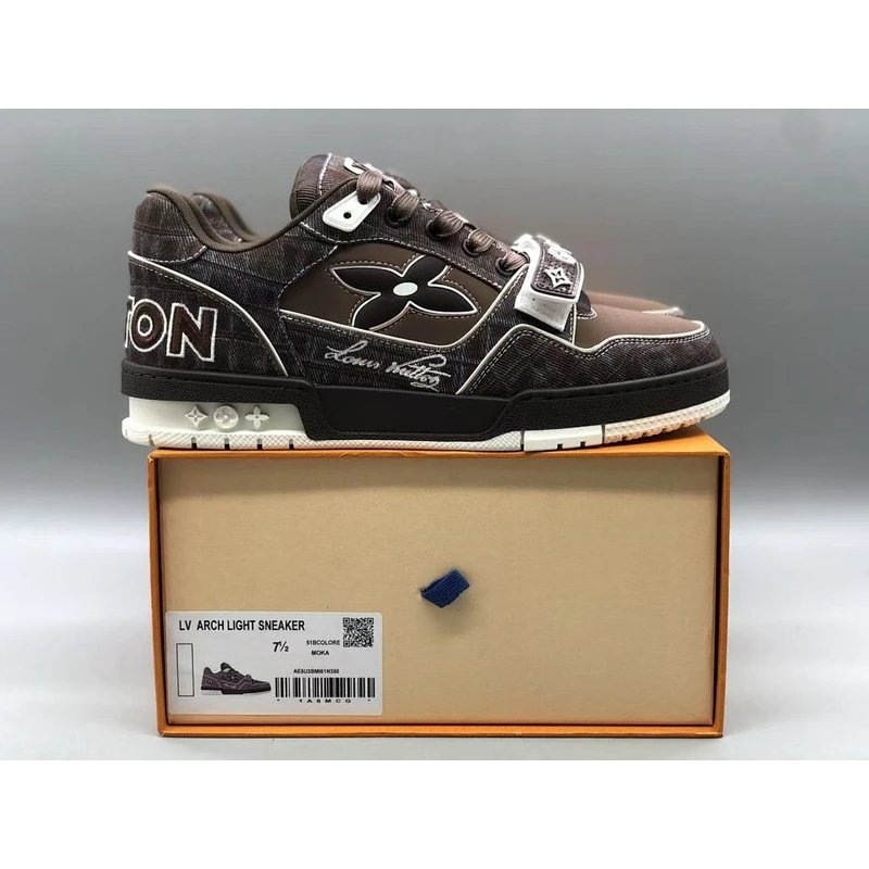 Trainer Low Top Sneakers low-top Grey Brown - Style 21