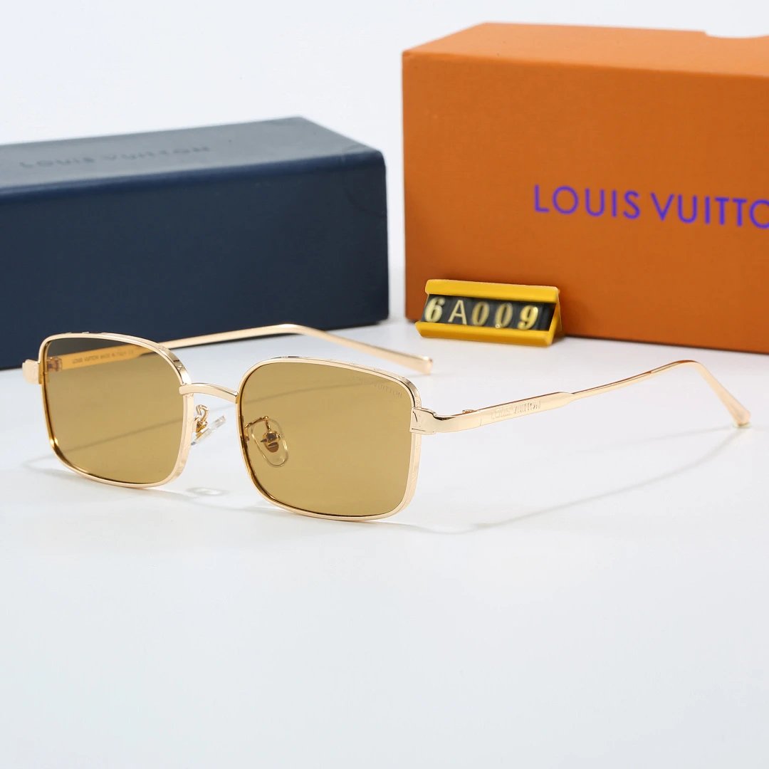 Louis Vuitton Brown Tinted Lens Designer Sunglasses, Polished Frame Style 05