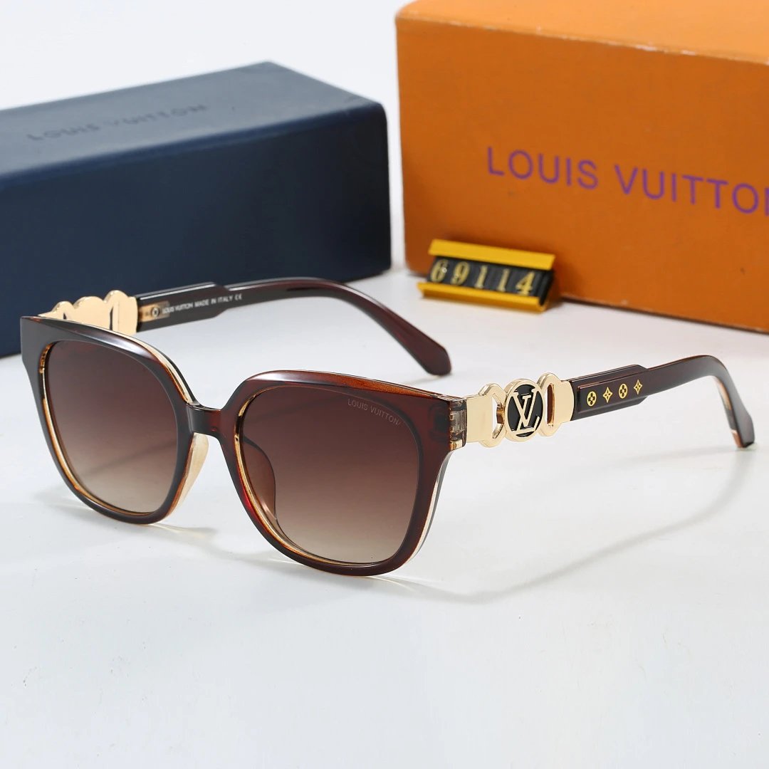 Louis Vuitton Tinted Lens Designer Sunglasses, Polished Frame Style 05