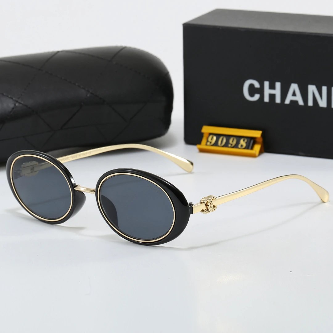Chanel Black Tinted Lens Square Sunglasses, Polished Frame Style 14