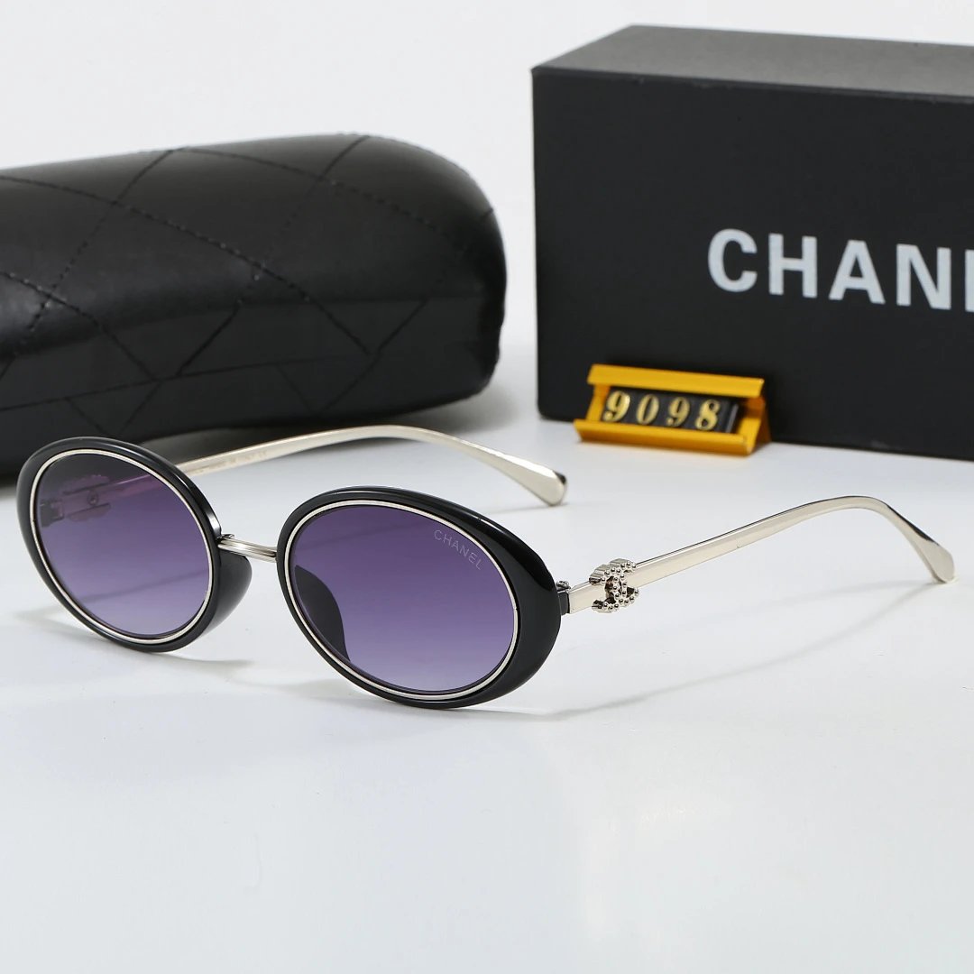 Chanel Black Tinted Lens Square Sunglasses, Polished Frame Style 12