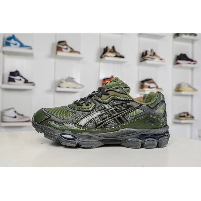 ASICS GEL-NYC Olive Black Sneakers - Style 10