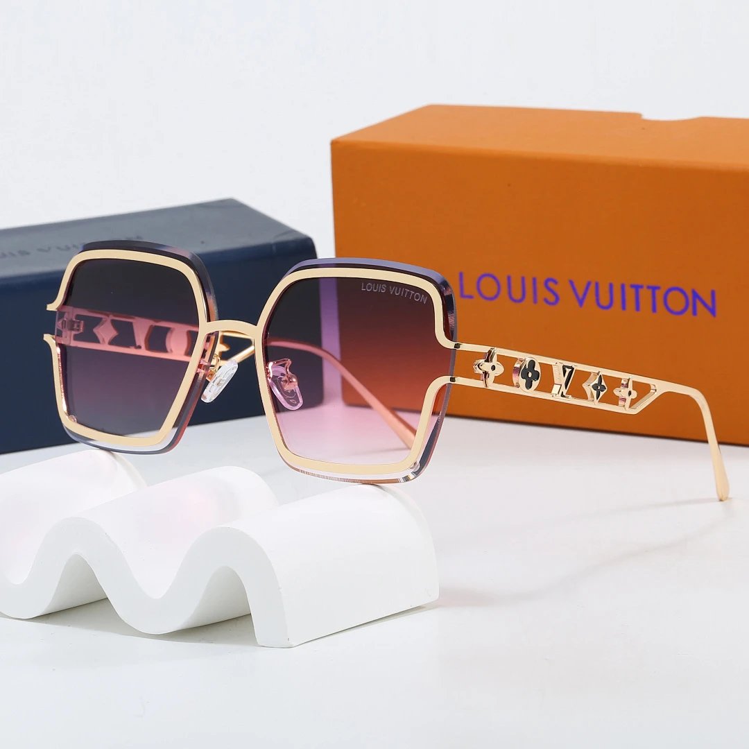 Louis Vuitton Tinted Lens Designer Sunglasses, Polished Frame Style 03