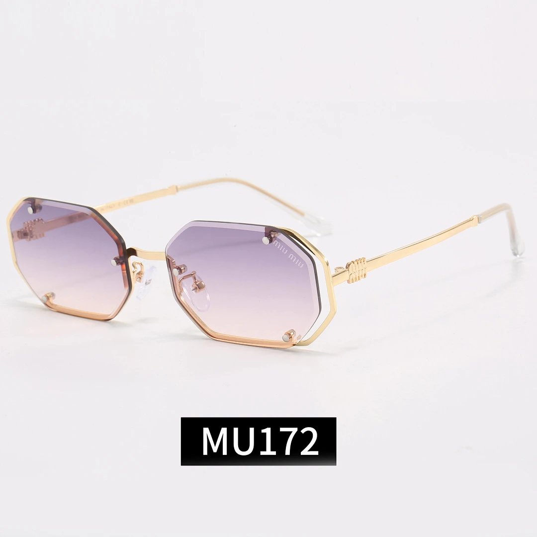 Miu Miu Black Tinted Lens Square Sunglasses, Polished Frame Style 29