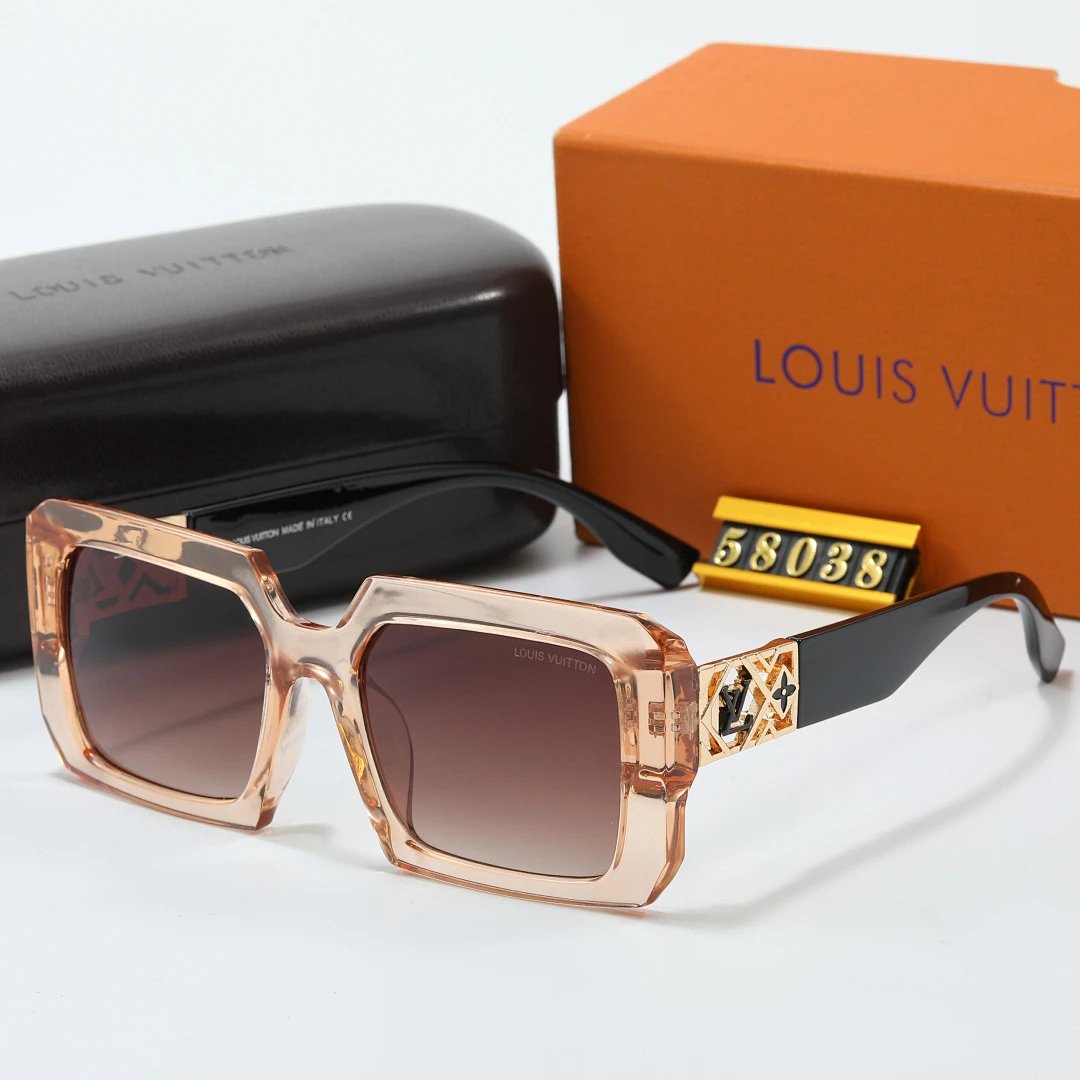 Louis Vuitton Tinted Lens Square Sunglasses, Polished Frame Style 21