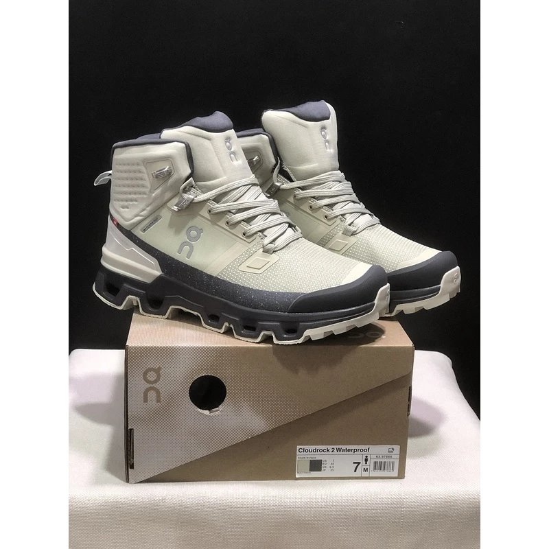 On Cloudrock 2 Waterproof Grey White - Style 4