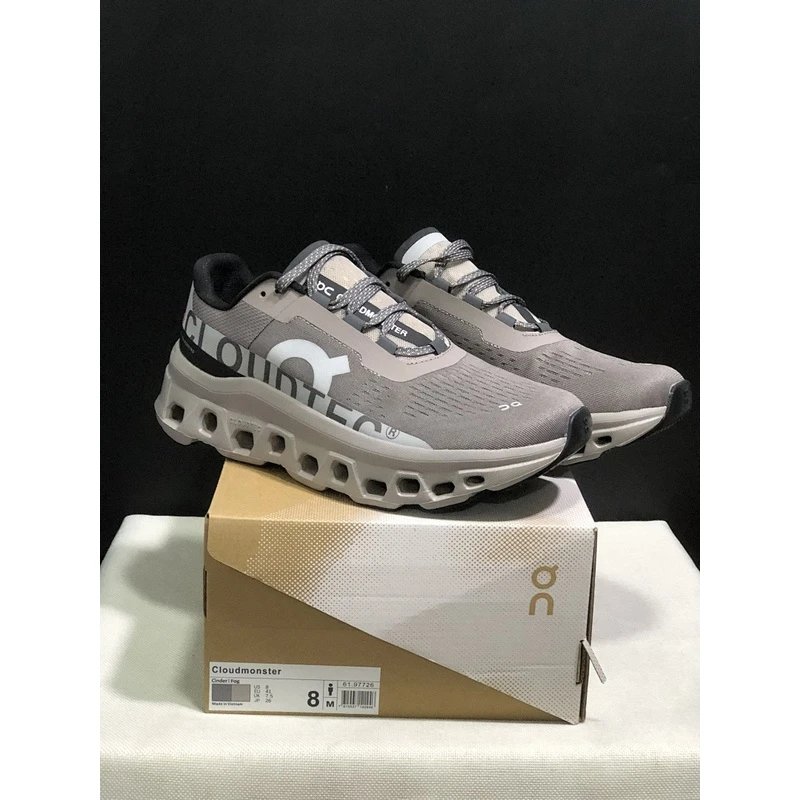 On Cloudmonster 1 Men's Cushioned Everyday Shoe Black Gray - Style 15