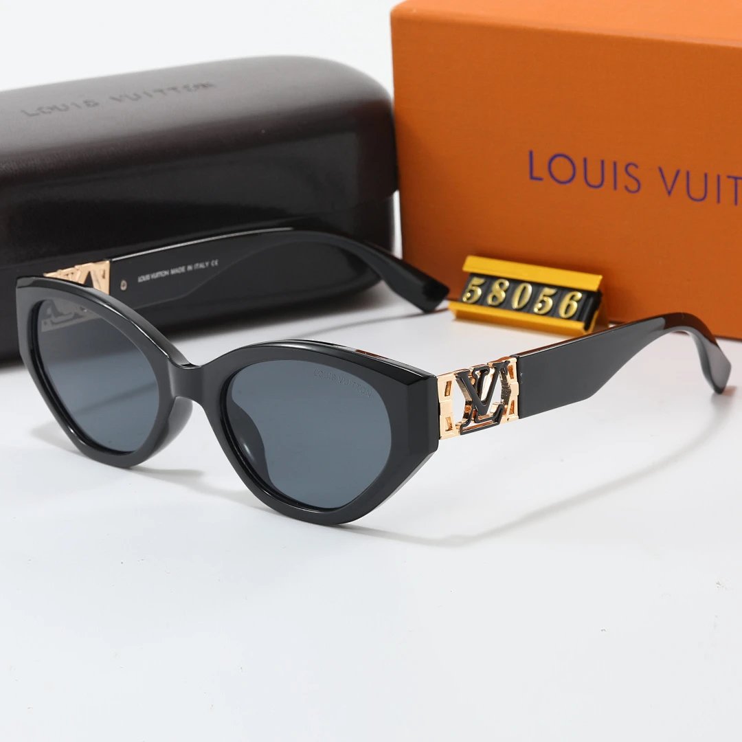 Louis Vuitton Tinted Lens Square Sunglasses, Polished Frame Style 05