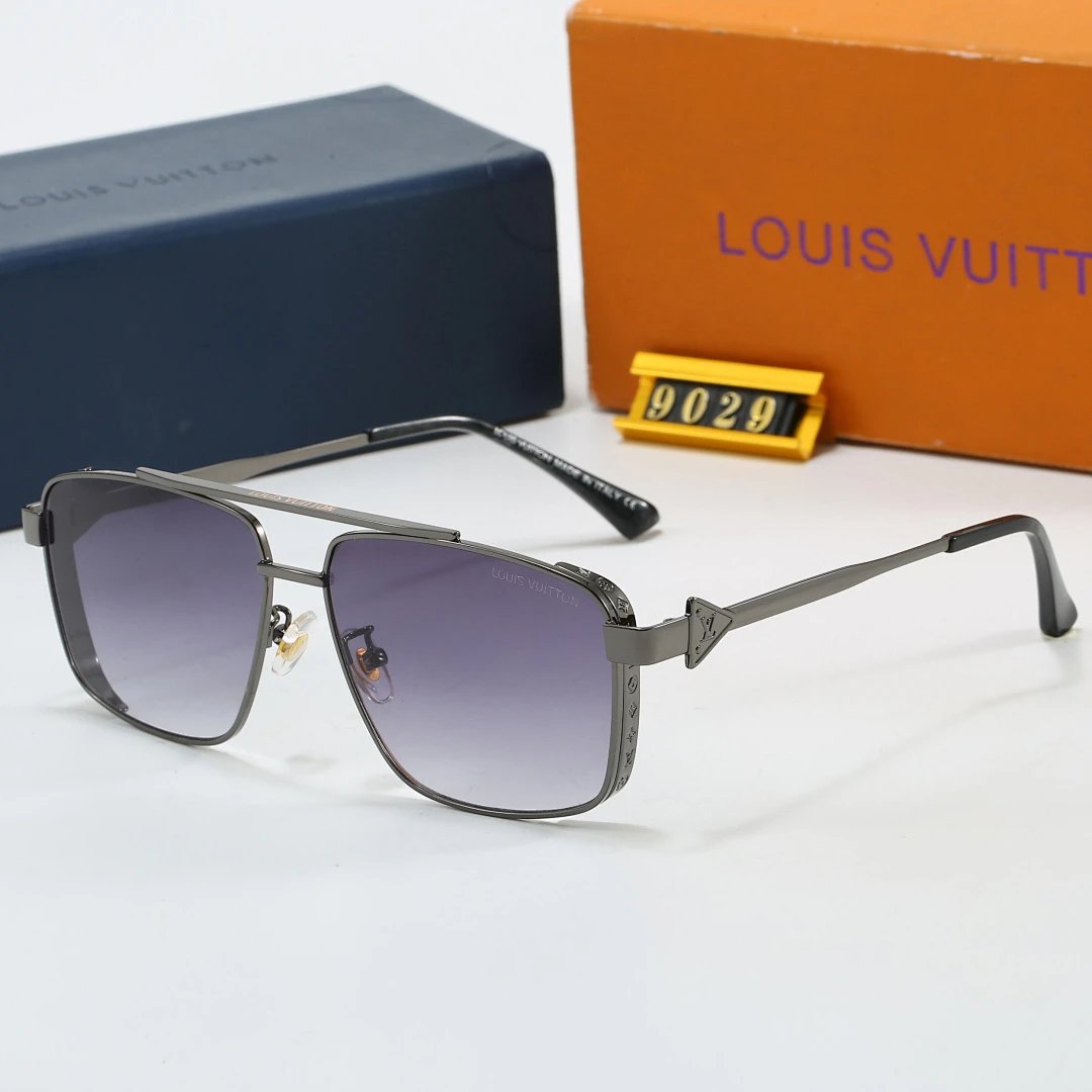 Louis Vuitton Tinted Lens Square Sunglasses, Polished Frame Style 32