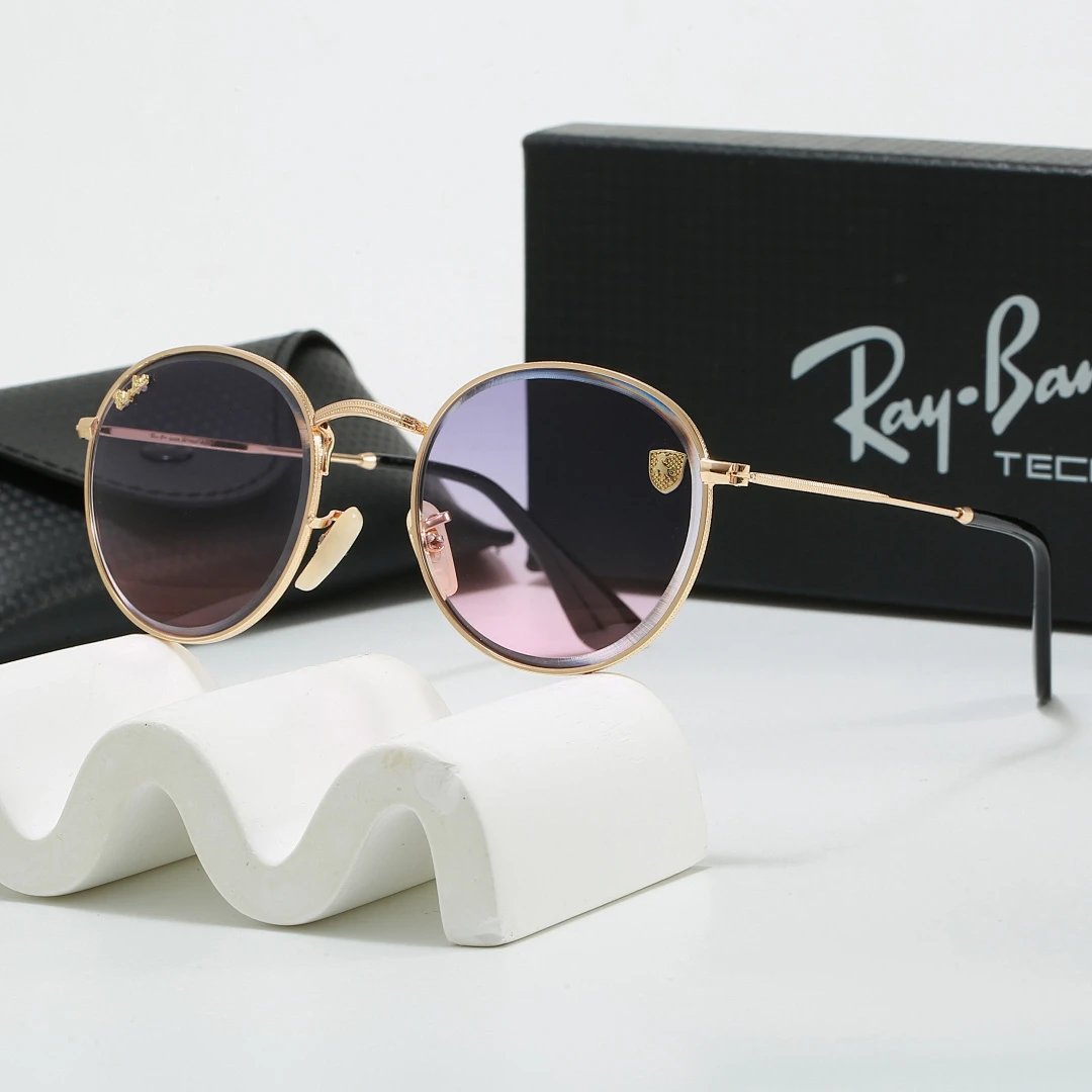 Ray-Ban Black Tinted Lens Metal Frame Sunglasses, Classic Style 06