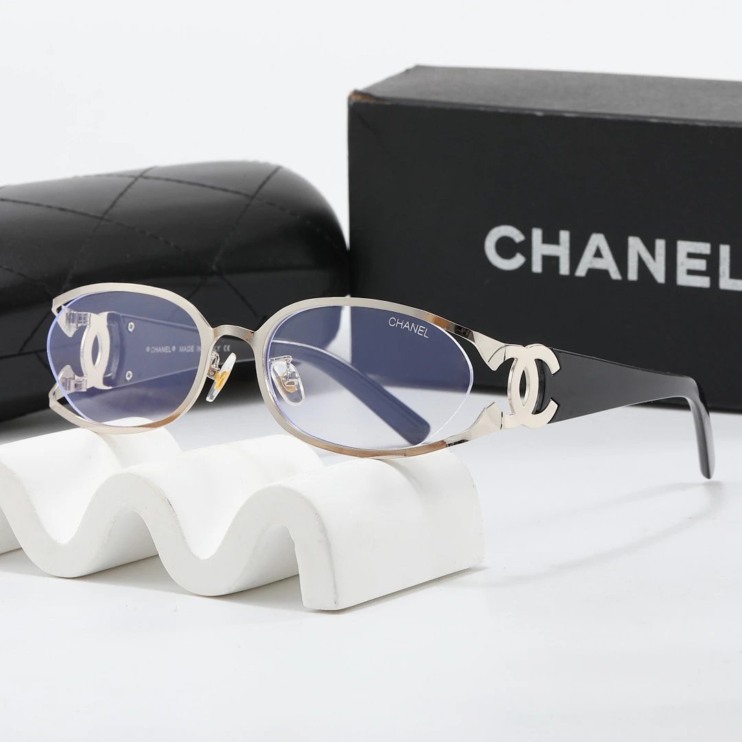 Chanel Black Tinted Lens Square Sunglasses, Polished Frame Style 32