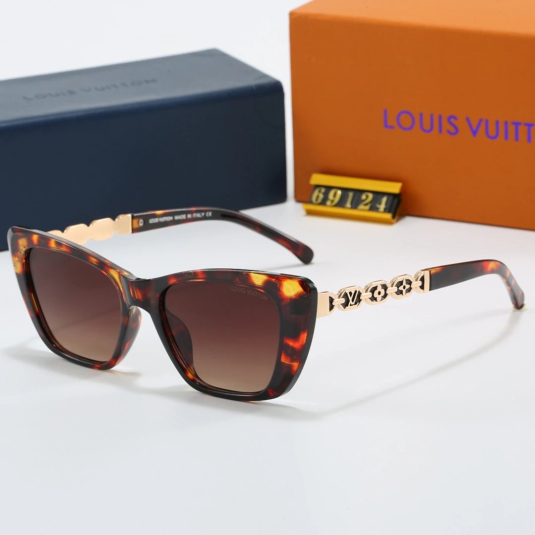Louis Vuitton Tinted Lens Square Sunglasses, Polished Frame Style 20