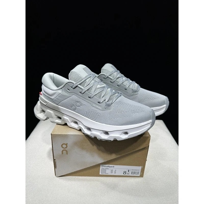On Cloudflyer 5 Grey White - Style 1
