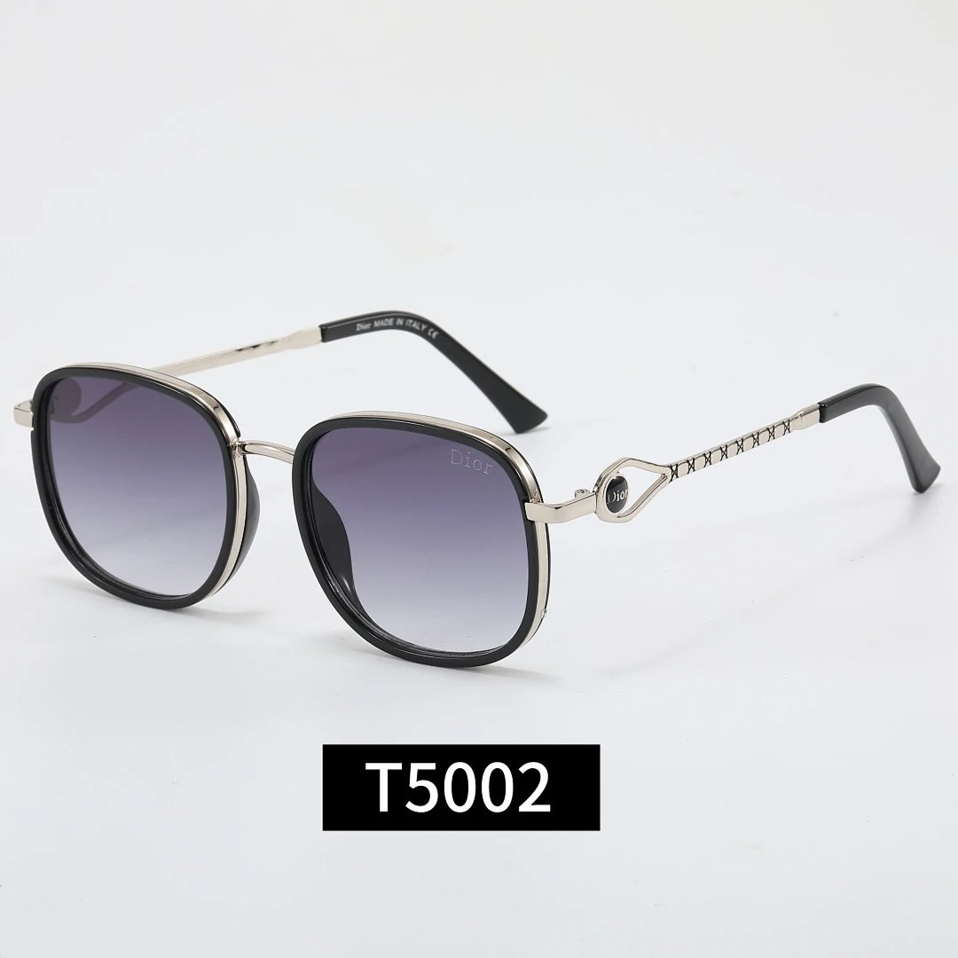 Dior Black Tinted Lens Square Sunglasses, Polished Frame Style 27